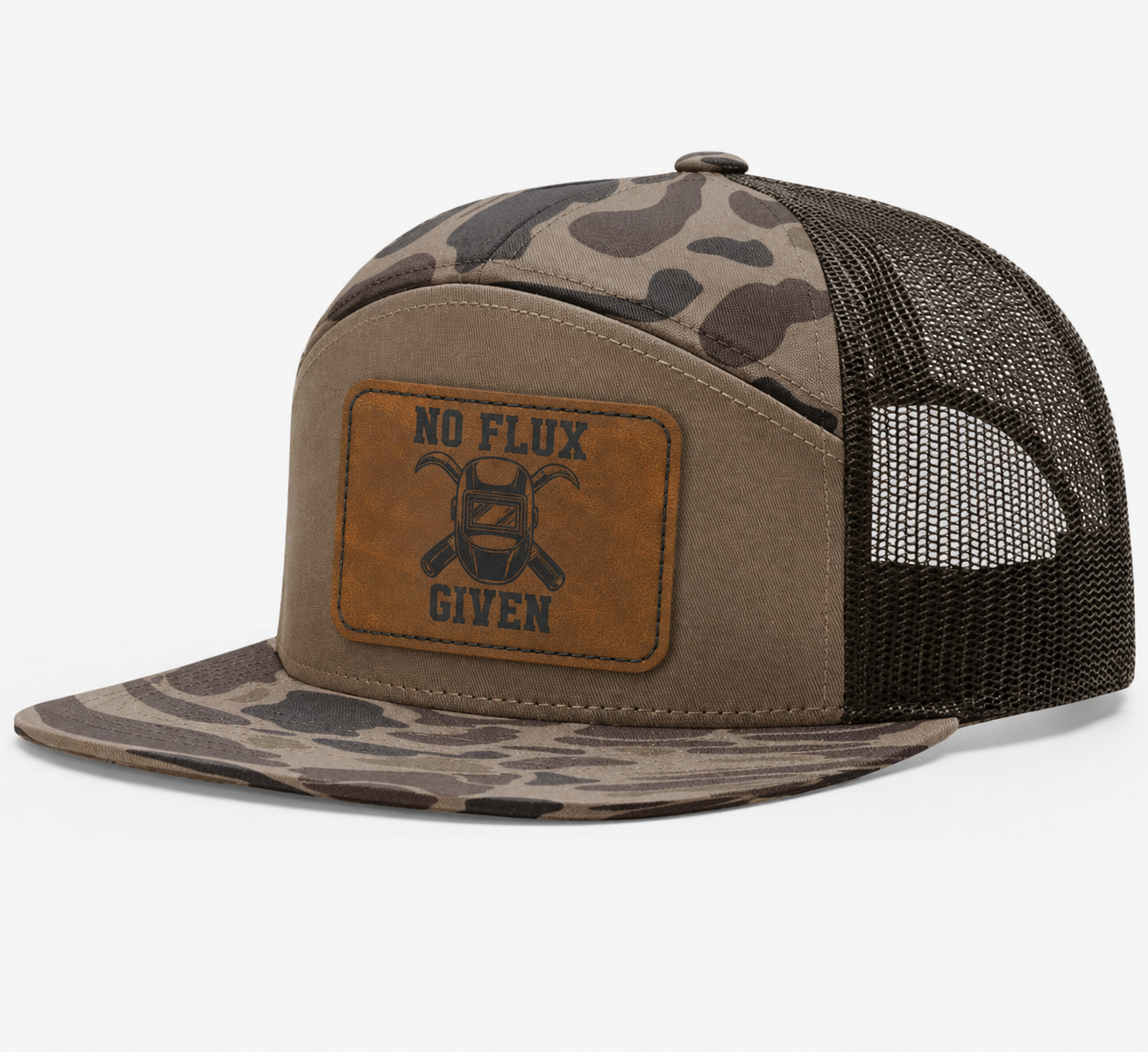 No Flux Given Leather Patch Hat