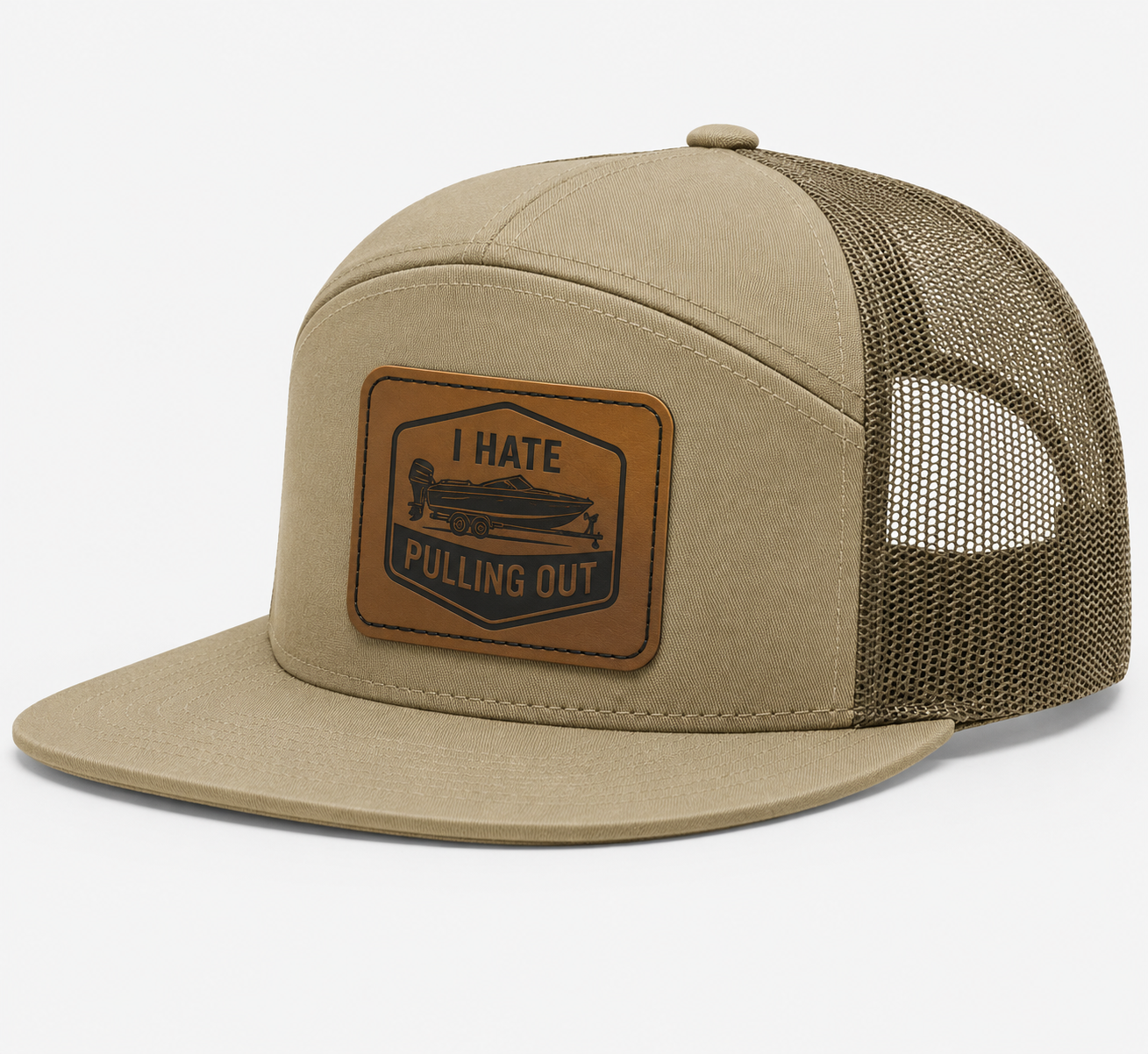 I Hate Pulling Out Leather Patch Hat