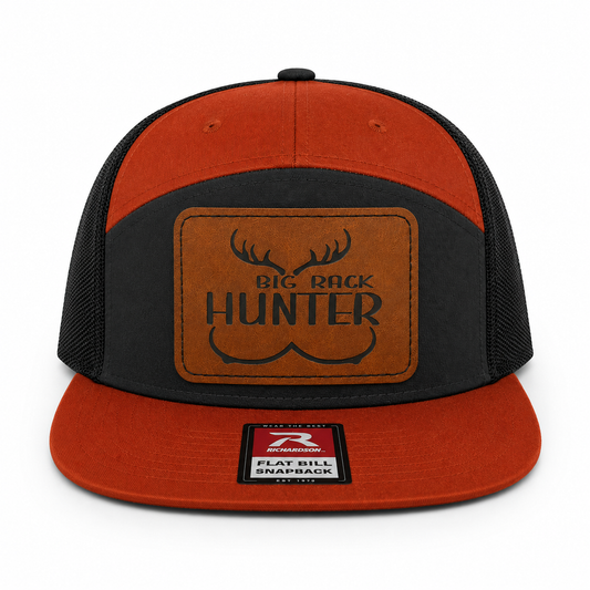 Big Rack Hunter Leather Patch Hat