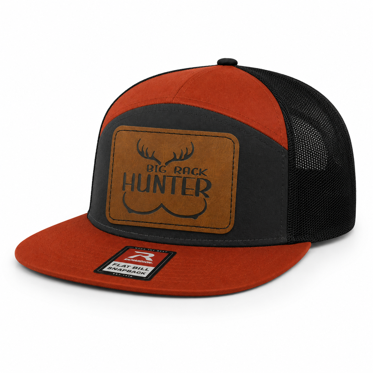 Big Rack Hunter Leather Patch Hat