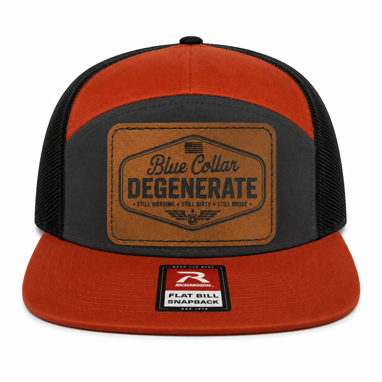 Blue Collar Degenerate Leather Patch Hat