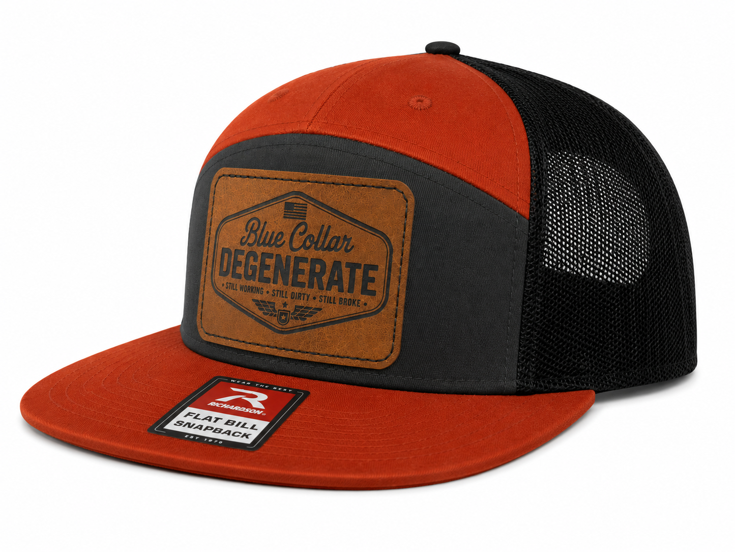 Blue Collar Degenerate Leather Patch Hat