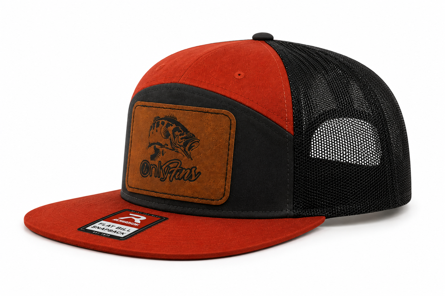Only Fins Leather Patch Hat