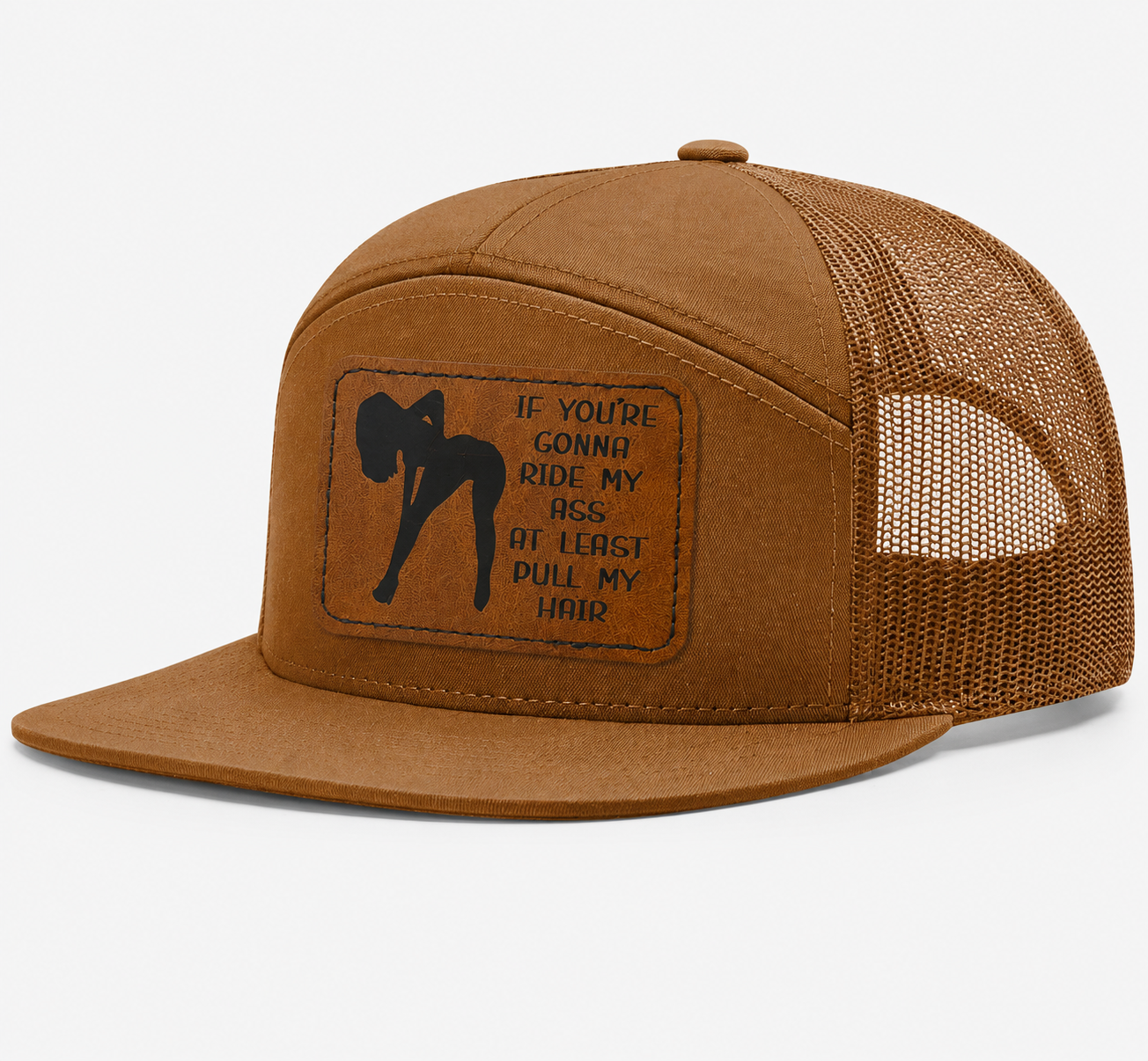 Ride My Ass, Pull My Hair Leather Patch Hat