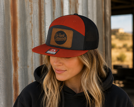 Go Fuck Your Self Leather Patch Hat