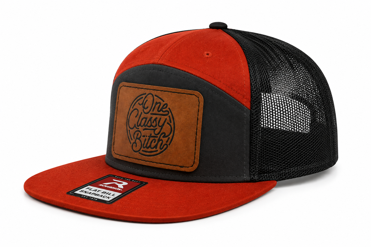 One Classy Bitch Leather Patch Hat