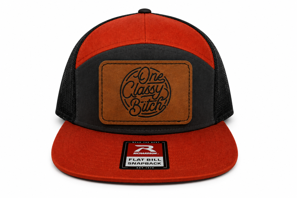 One Classy Bitch Leather Patch Hat