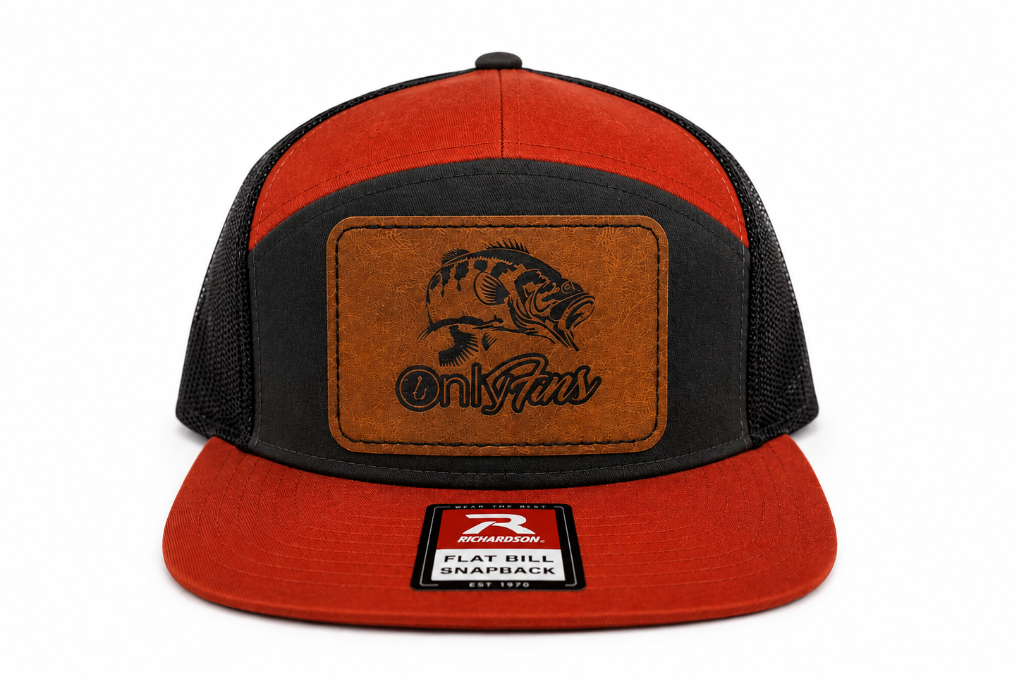 Only Fins Leather Patch Hat