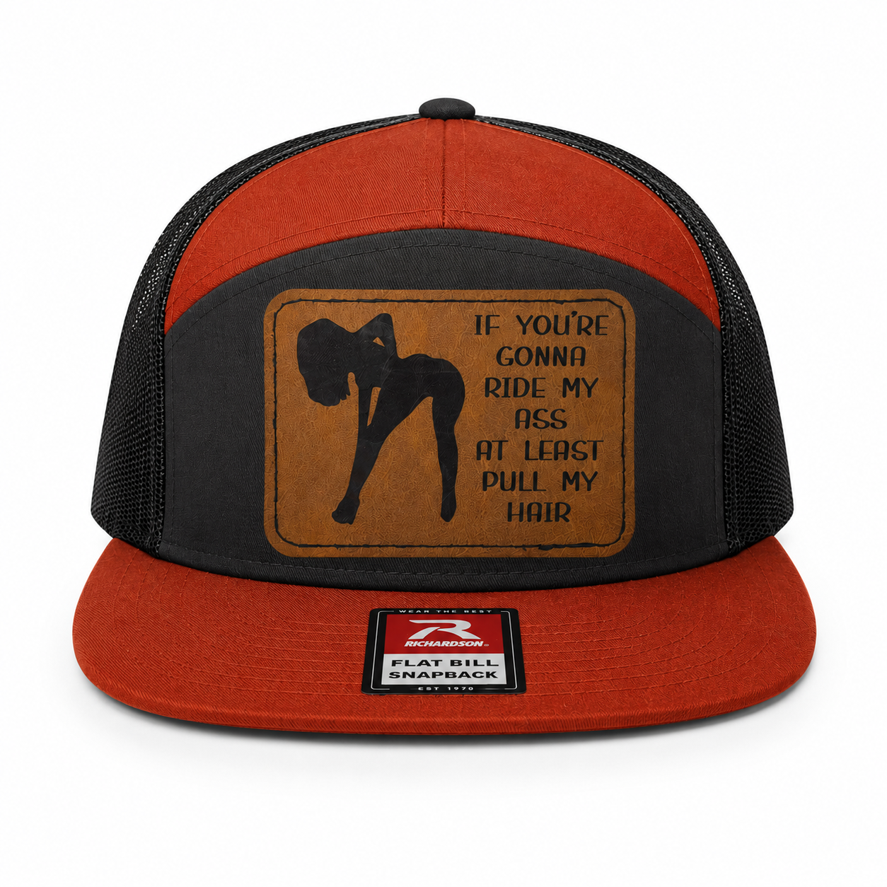 Ride My Ass, Pull My Hair Leather Patch Hat