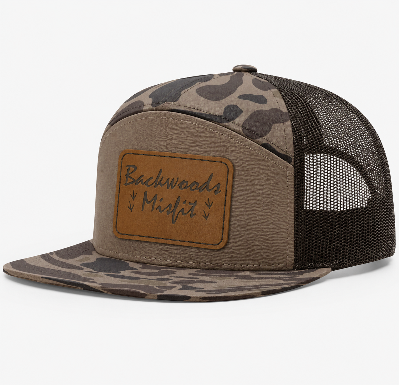 Backwoods Misfit Leather Patch Hat