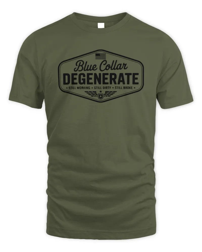 Blue Collar Degenerate T Shirt