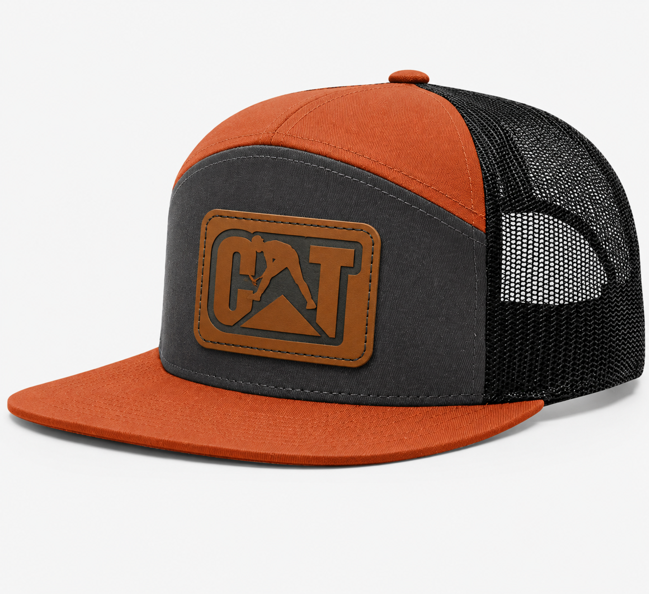 CAT Equipment Leather Patch Hat