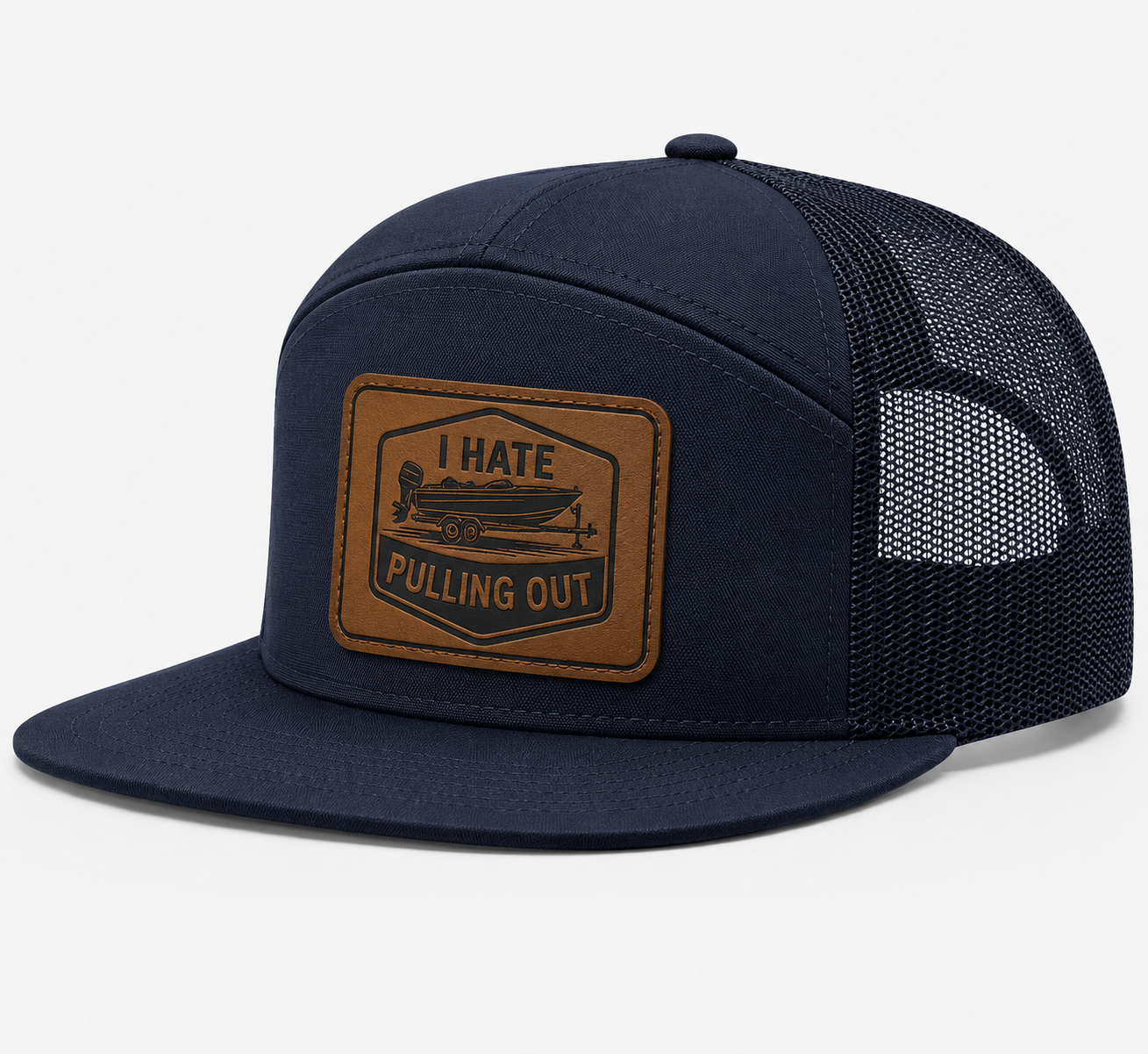 I Hate Pulling Out Leather Patch Hat