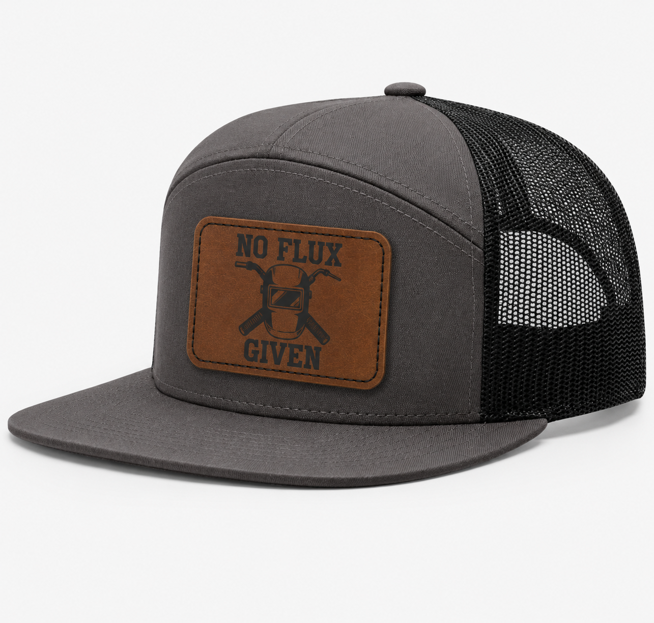 No Flux Given Leather Patch Hat