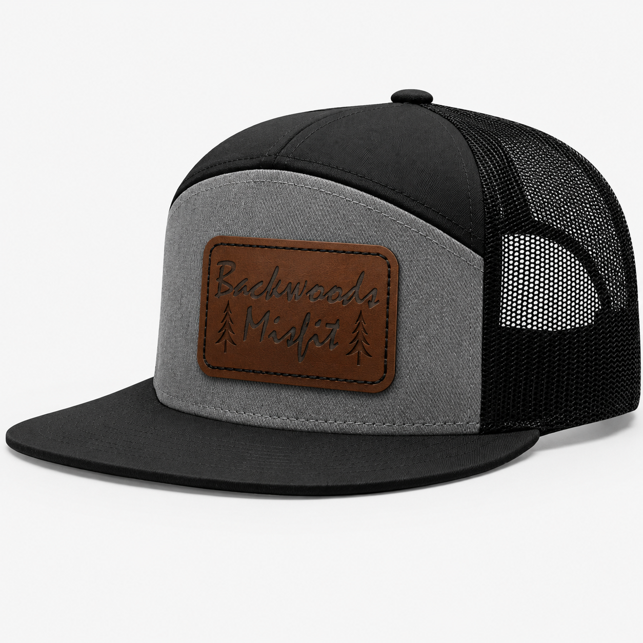 Backwoods Misfit Leather Patch Hat