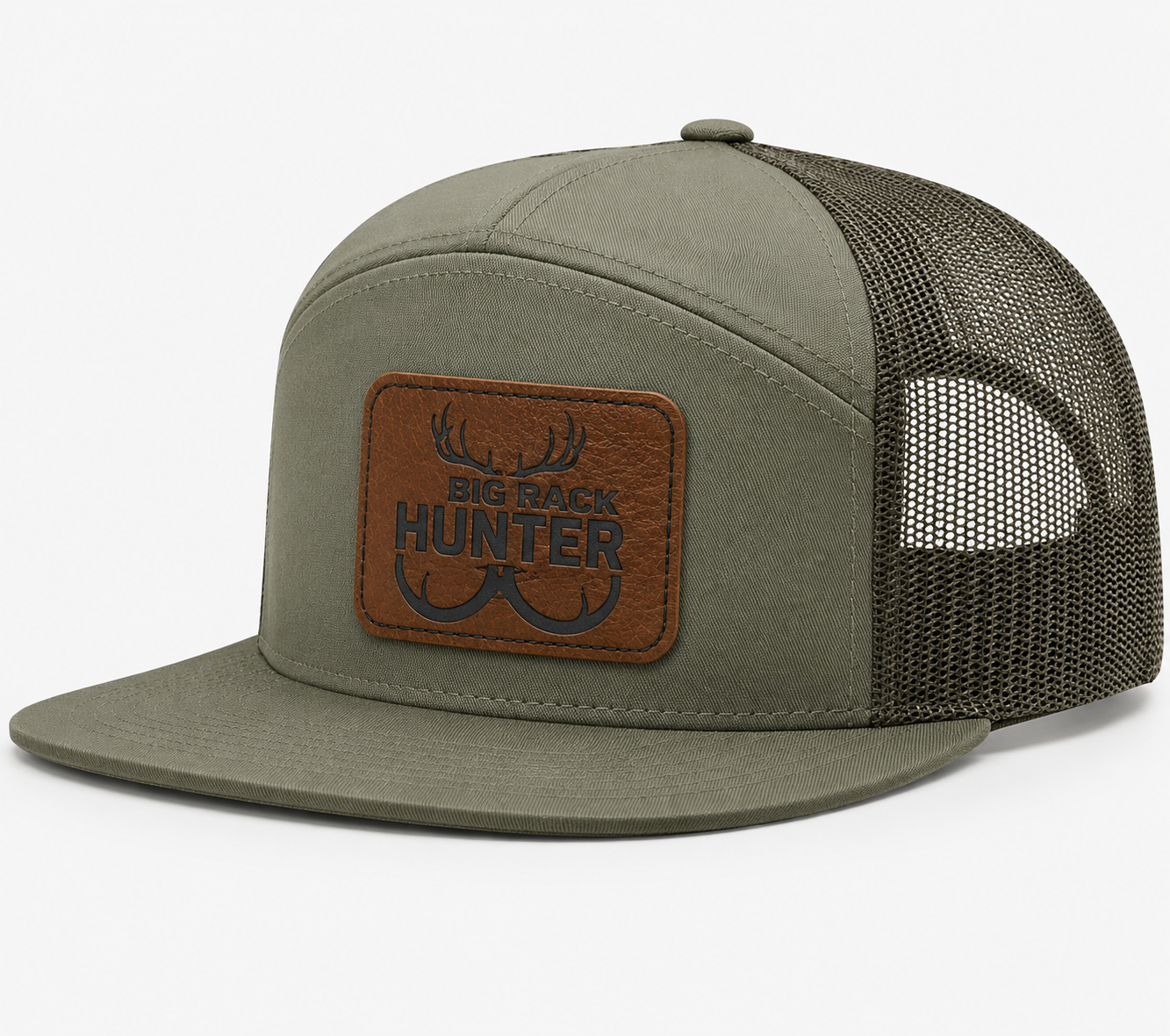 Big Rack Hunter Leather Patch Hat