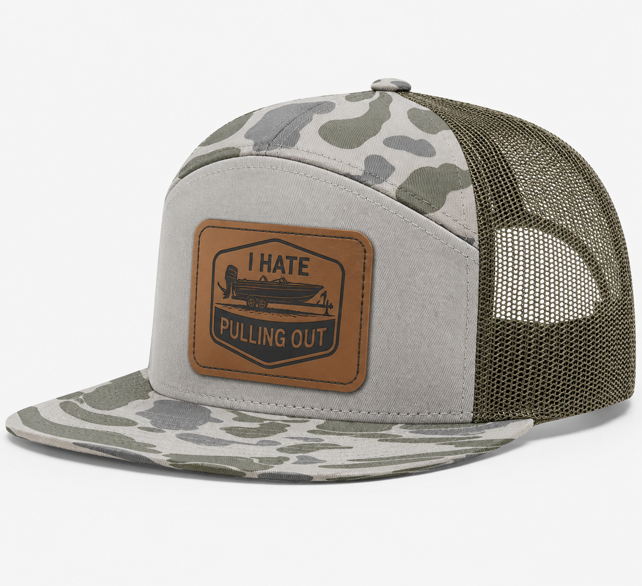 I Hate Pulling Out Leather Patch Hat