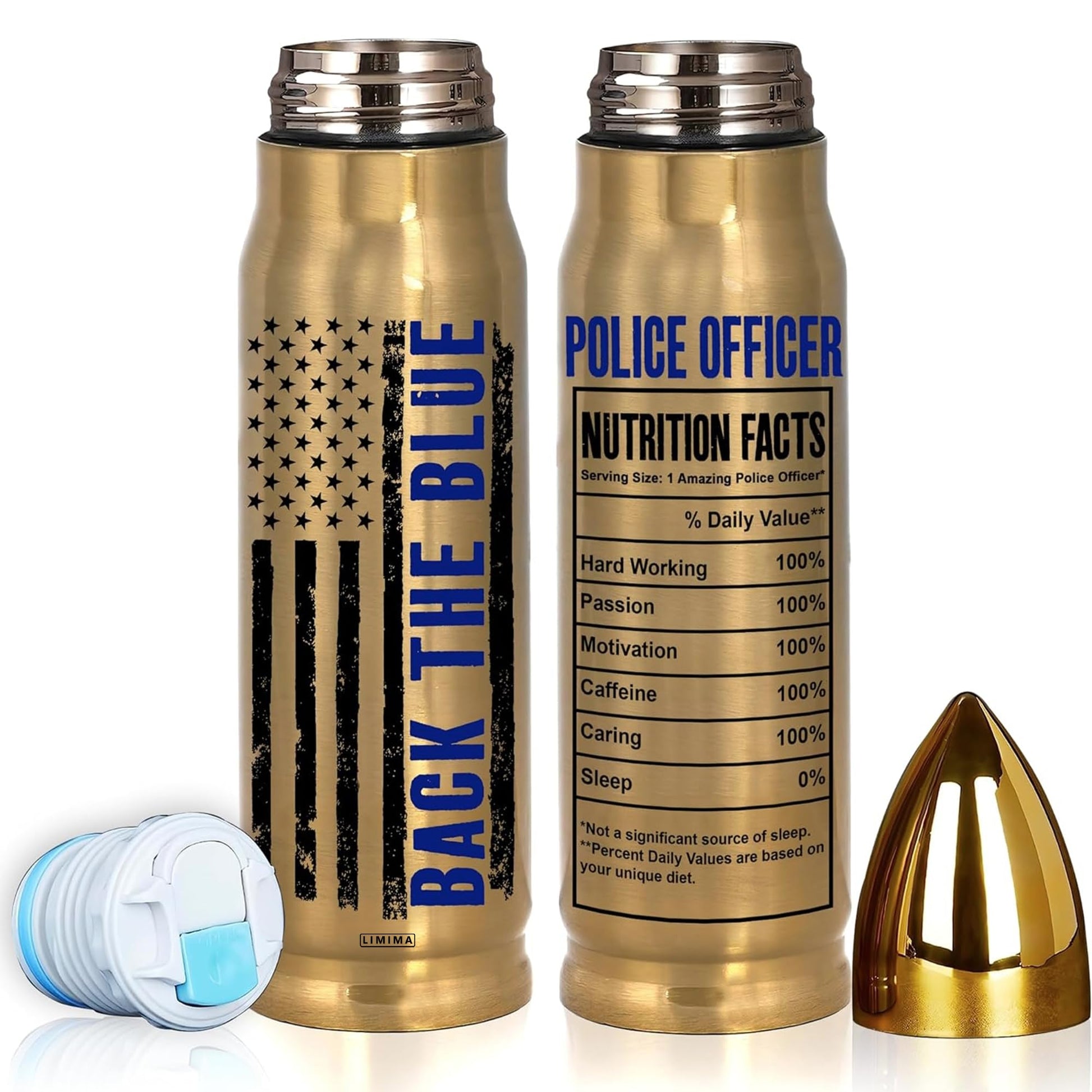 American Flag Stainless Steel Tumbler – 17oz Vacuum Insulated Tumbler with Black USA Flag Design – Patriotic Christmas, Birthday & Retirement Gifts for Veterans, Military, Police, Firefighters - HARD HATTERZ