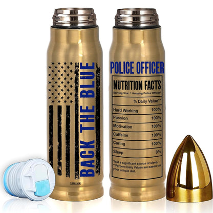 American Flag Stainless Steel Tumbler – 17oz Vacuum Insulated Tumbler with Black USA Flag Design – Patriotic Christmas, Birthday & Retirement Gifts for Veterans, Military, Police, Firefighters - HARD HATTERZ