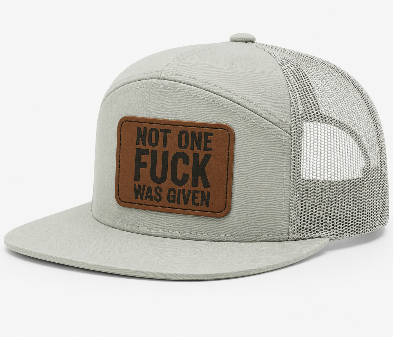Not One Fuck Was Given Leather Patch Hat