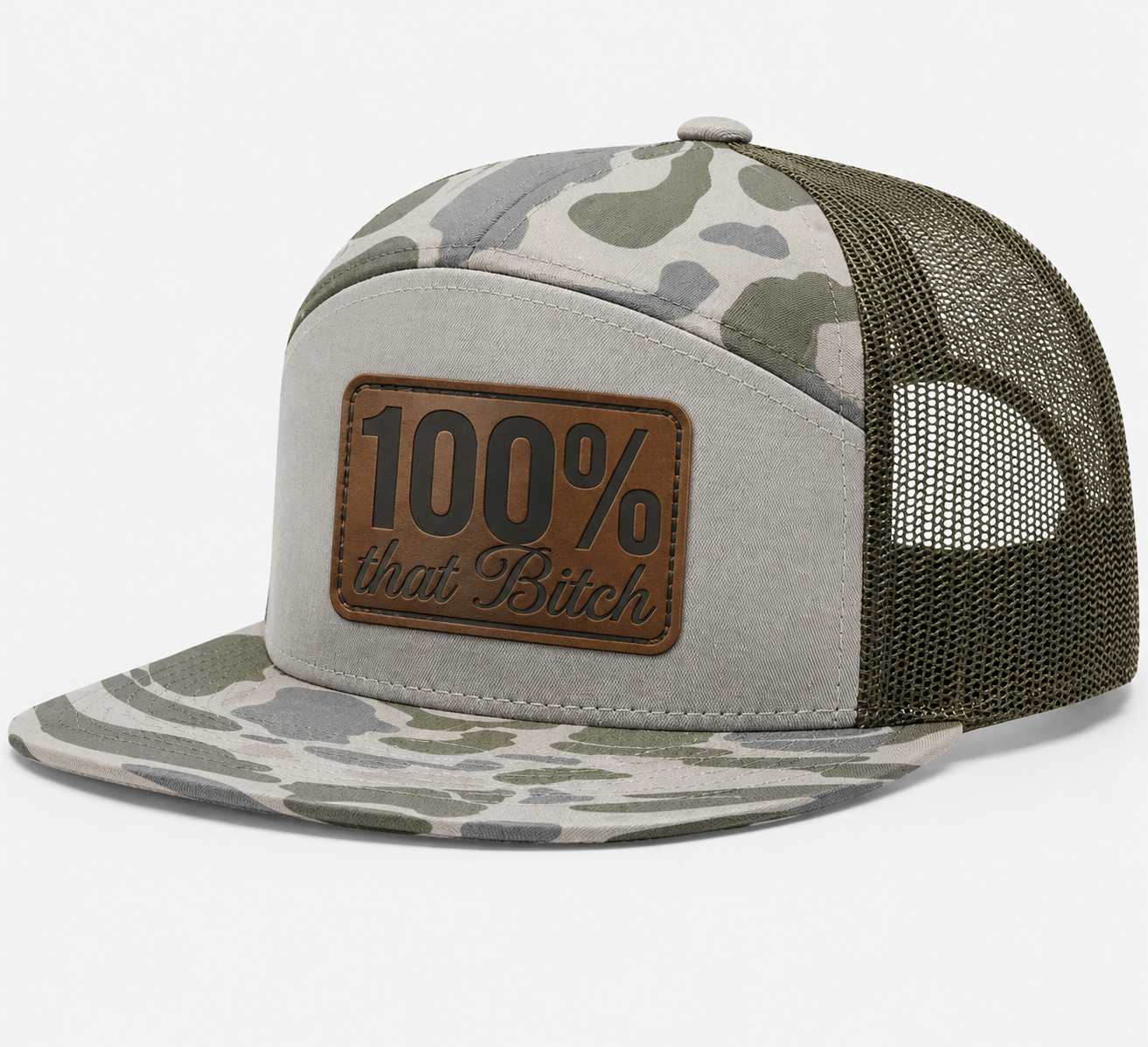 100% Percent That Bitch Leather Patch Hat