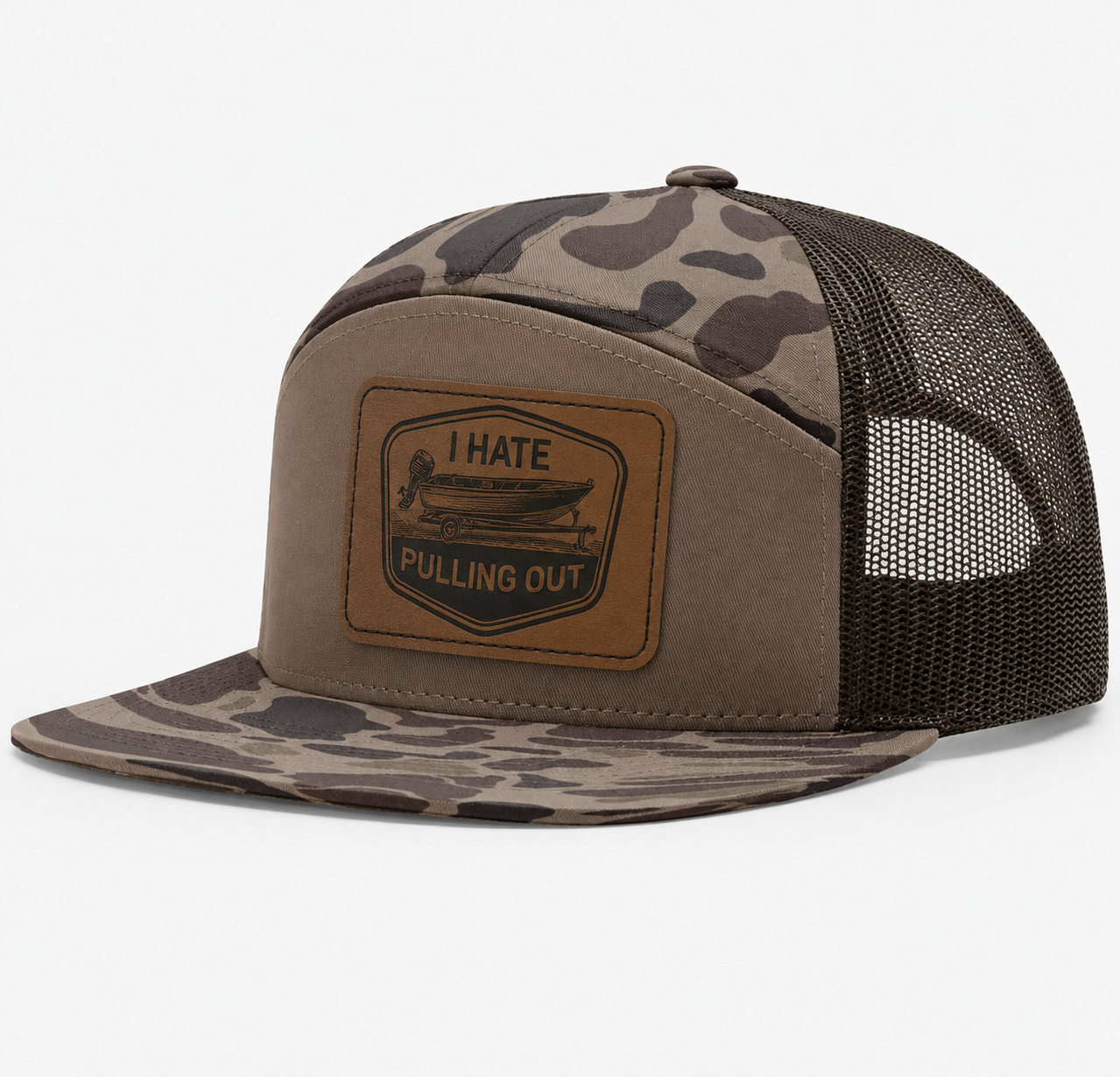 I Hate Pulling Out Leather Patch Hat