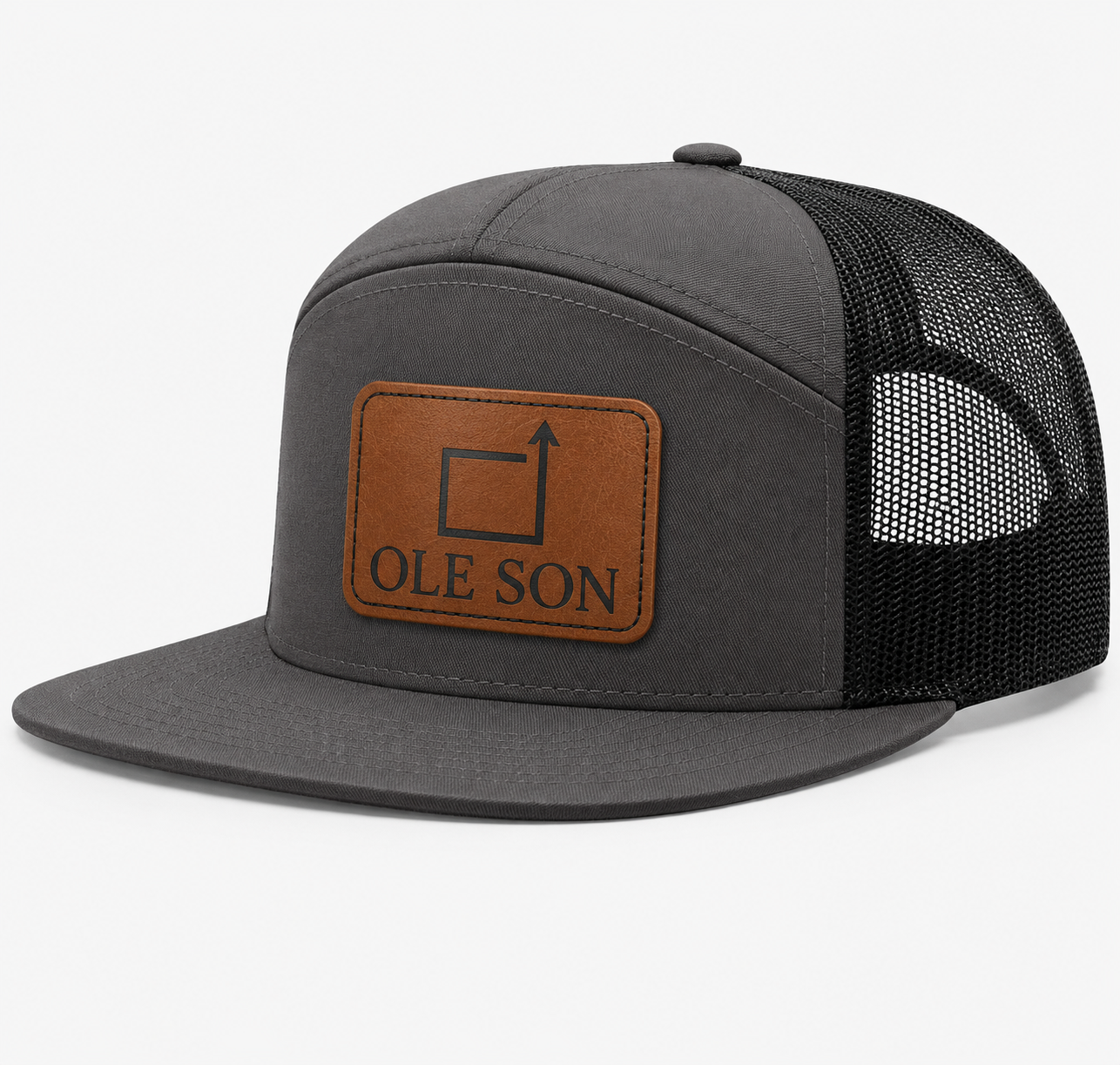 Square Up Ole Son Leather Patch Hat