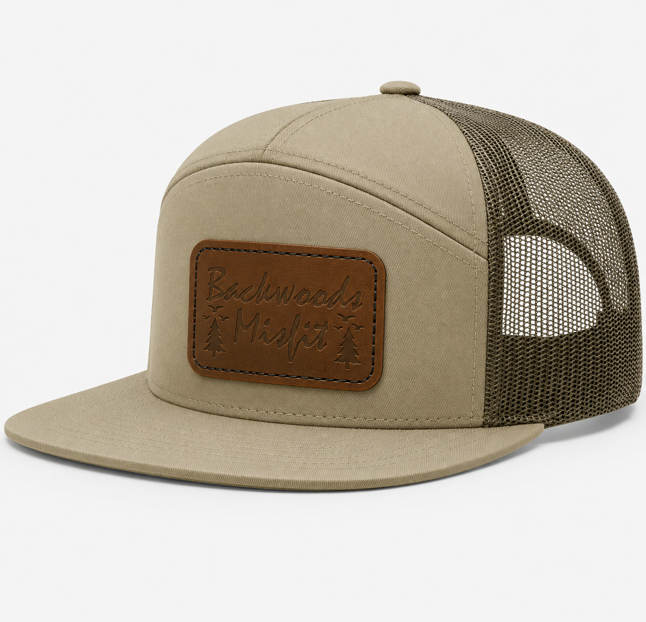 Backwoods Misfit Leather Patch Hat