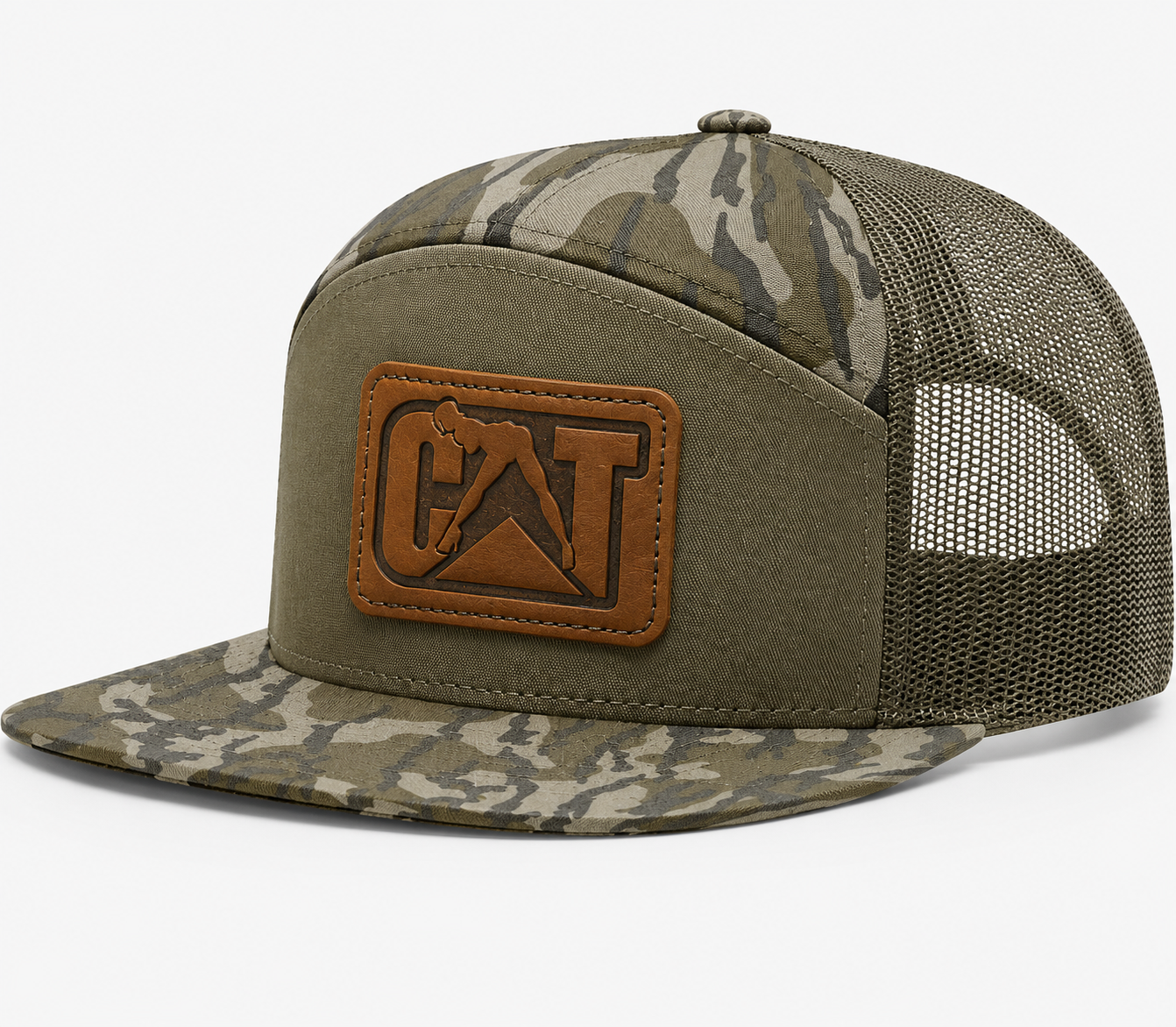 CAT Equipment Leather Patch Hat
