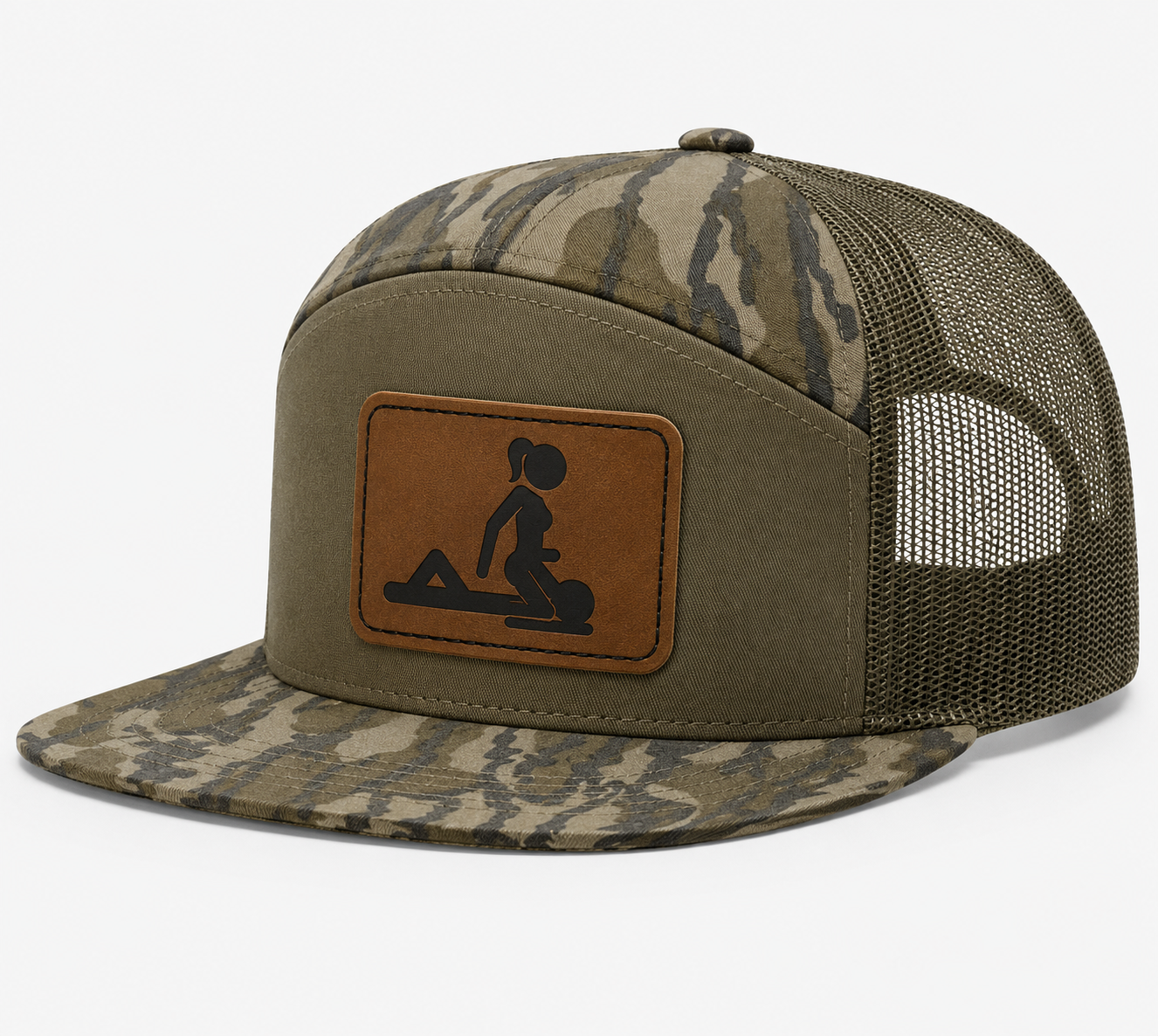 Ride My Face Leather Patch Hat