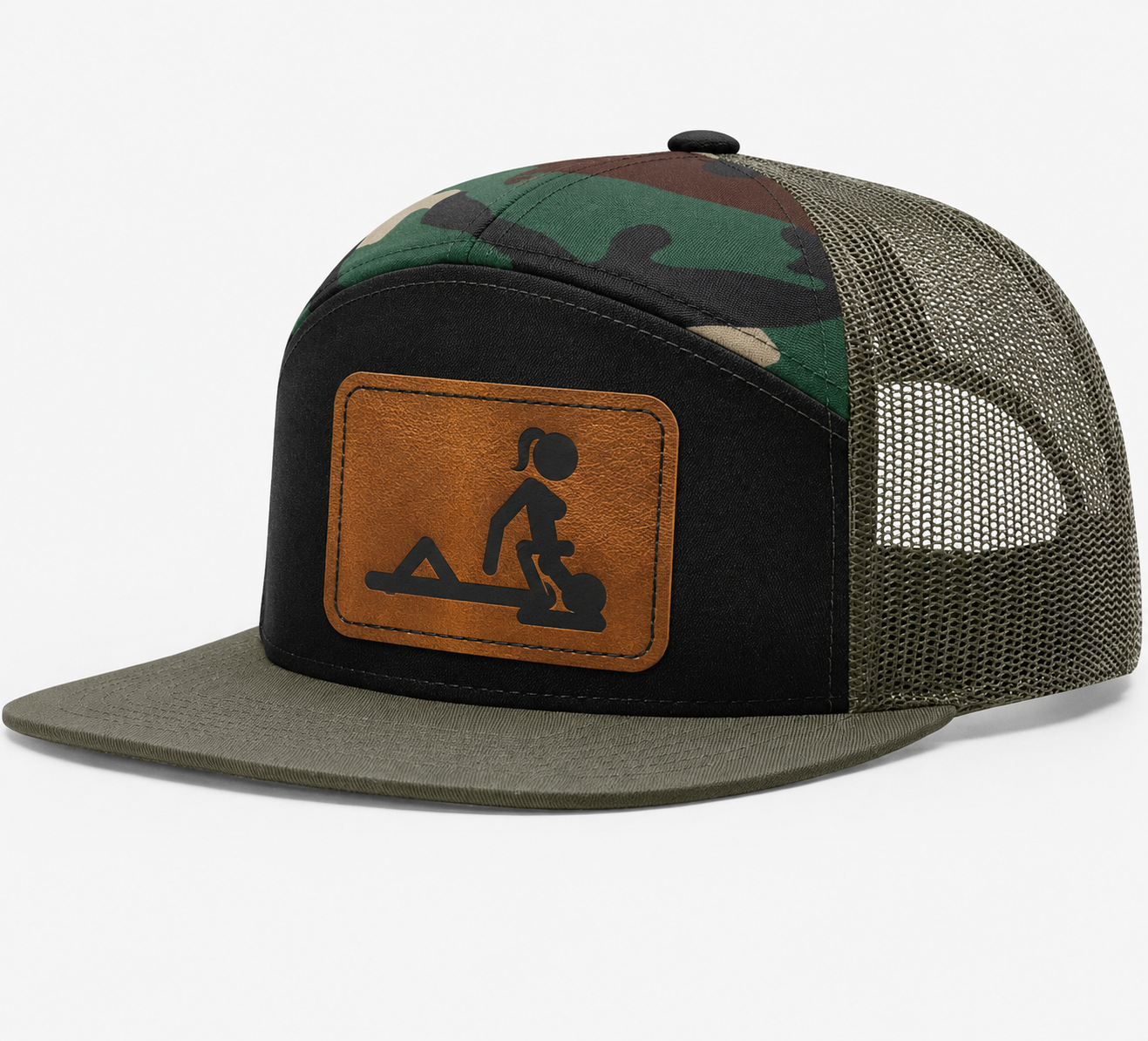 Ride My Face Leather Patch Hat