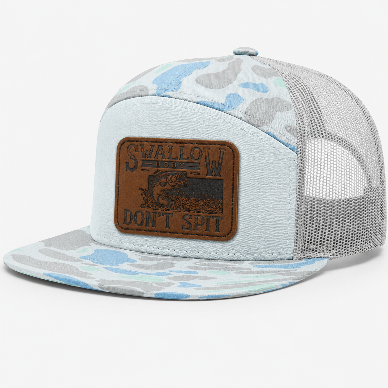 Swallow Baby Don't Spit Leather Patch Hat