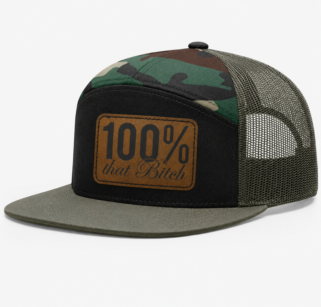 100% Percent That Bitch Leather Patch Hat