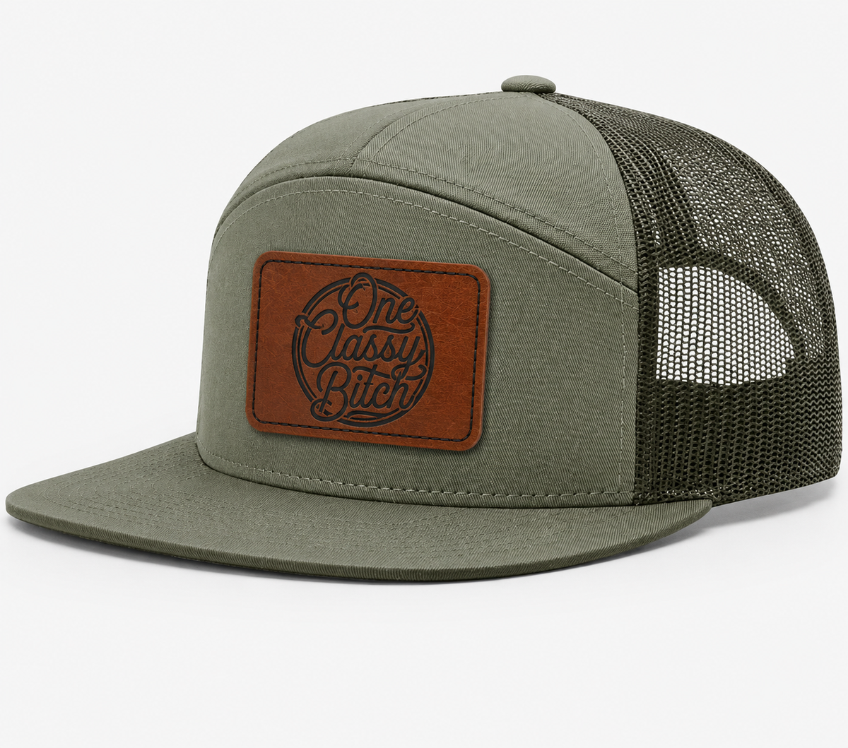 One Classy Bitch Leather Patch Hat