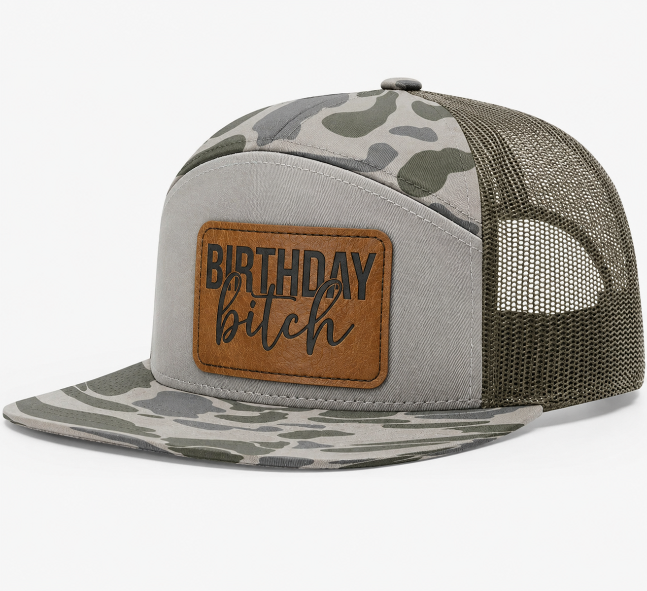 Birthday Bitch Leather Patch Hat