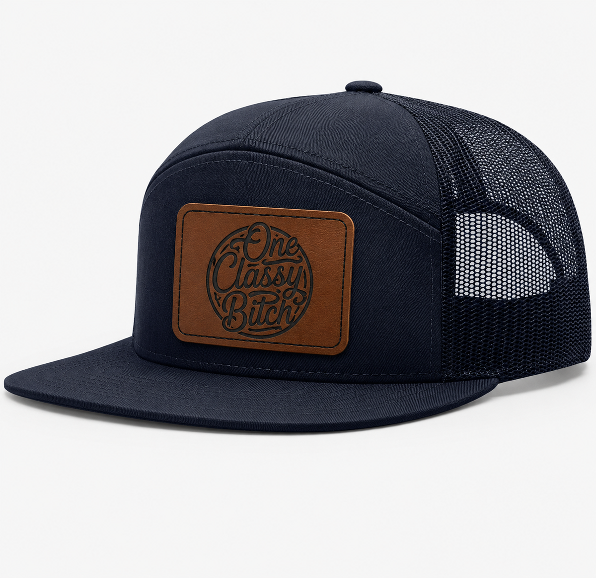 One Classy Bitch Leather Patch Hat