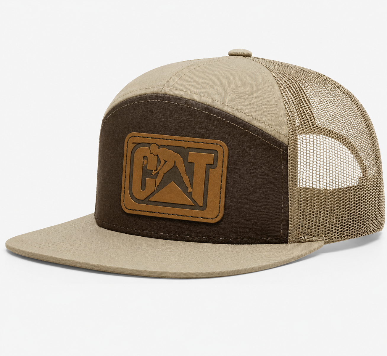 CAT Equipment Leather Patch Hat