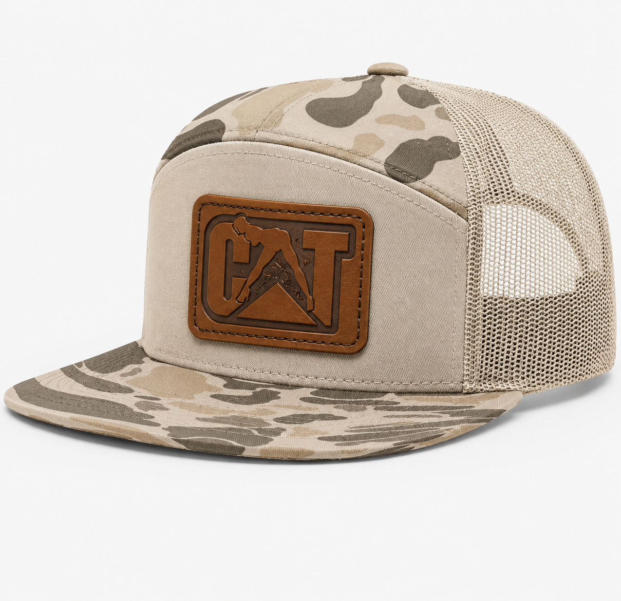 CAT Equipment Leather Patch Hat
