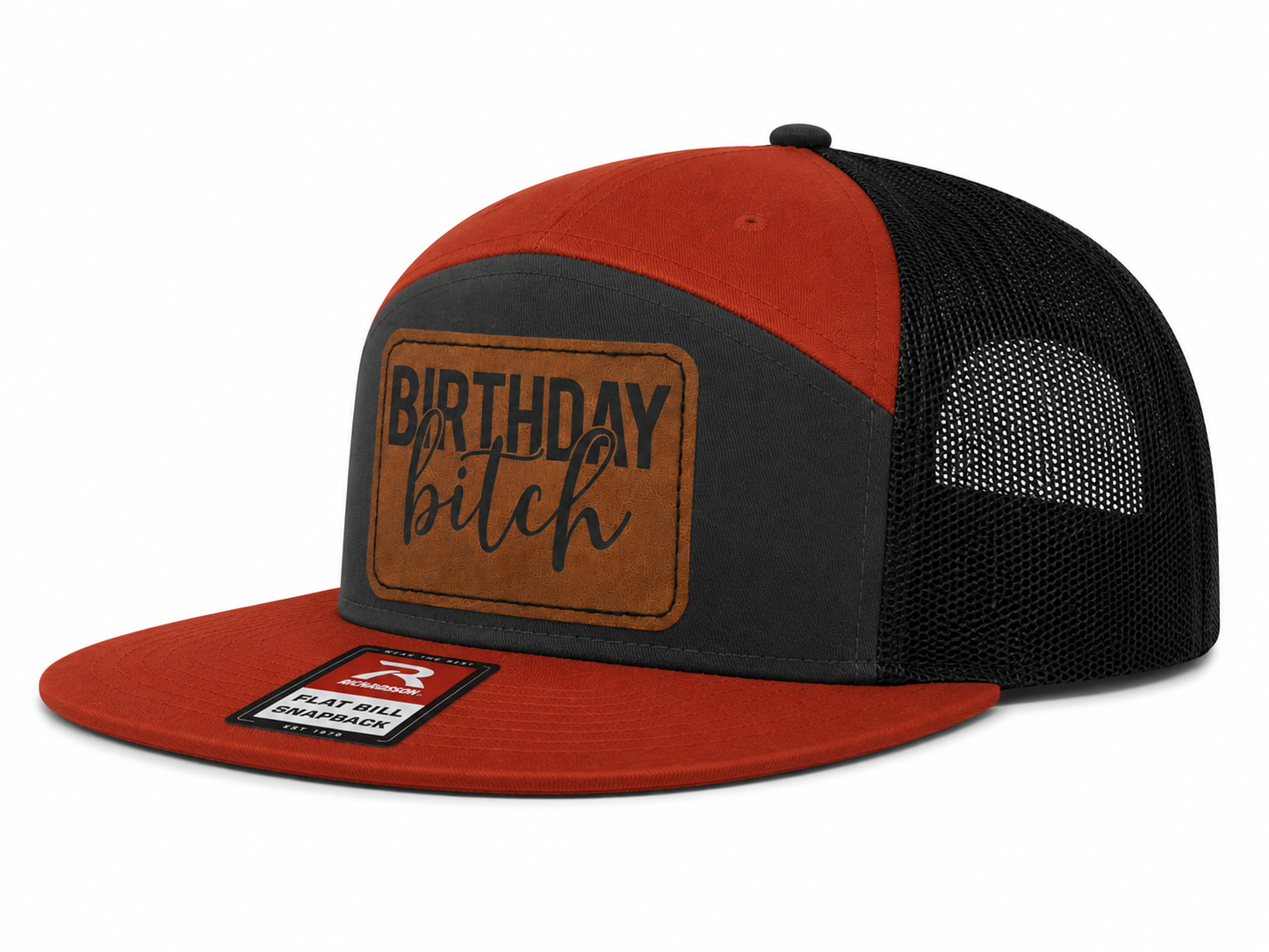 Birthday Bitch Leather Patch Hat