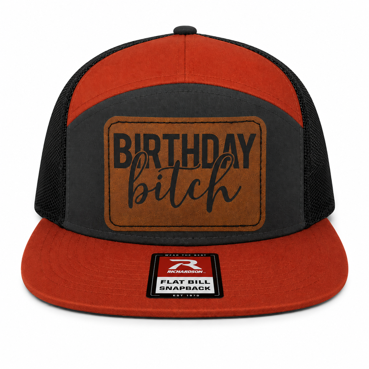 Birthday Bitch Leather Patch Hat