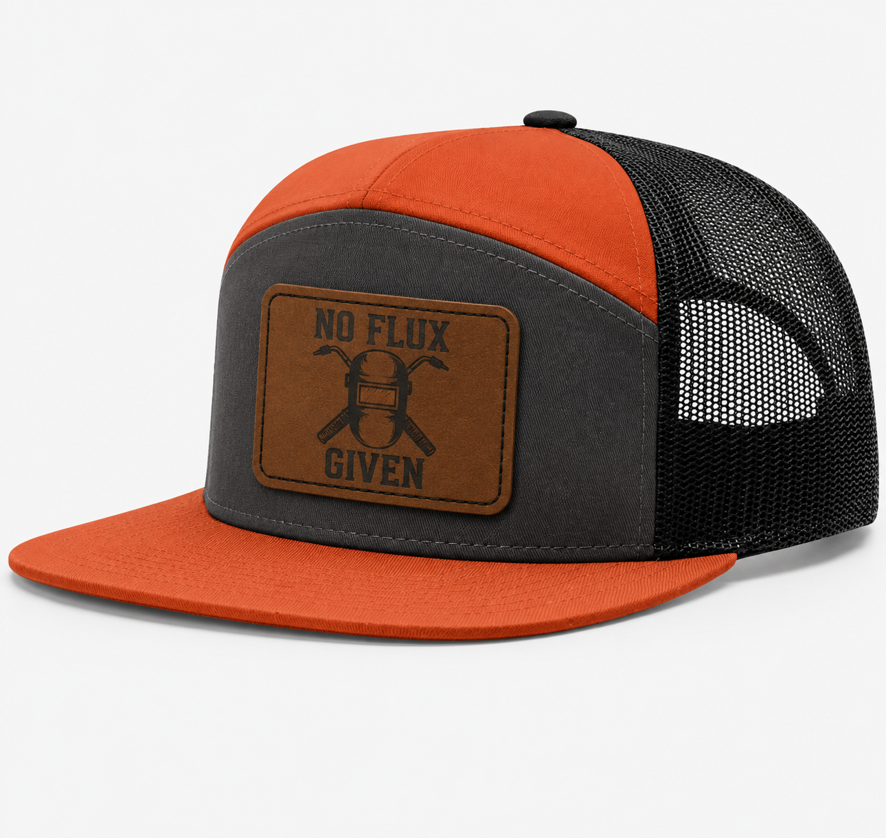 No Flux Given Leather Patch Hat