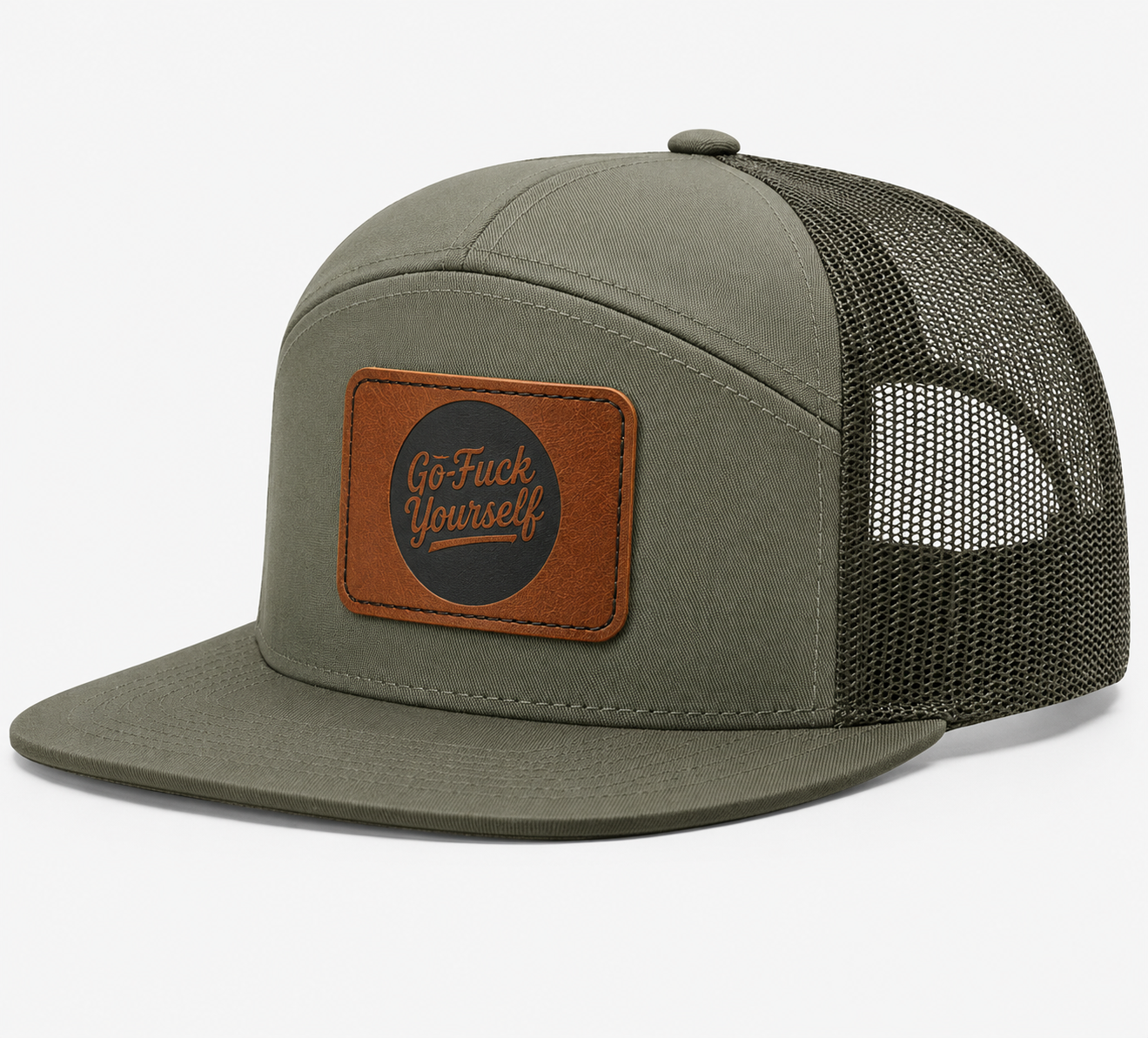 Go Fuck Your Self Leather Patch Hat