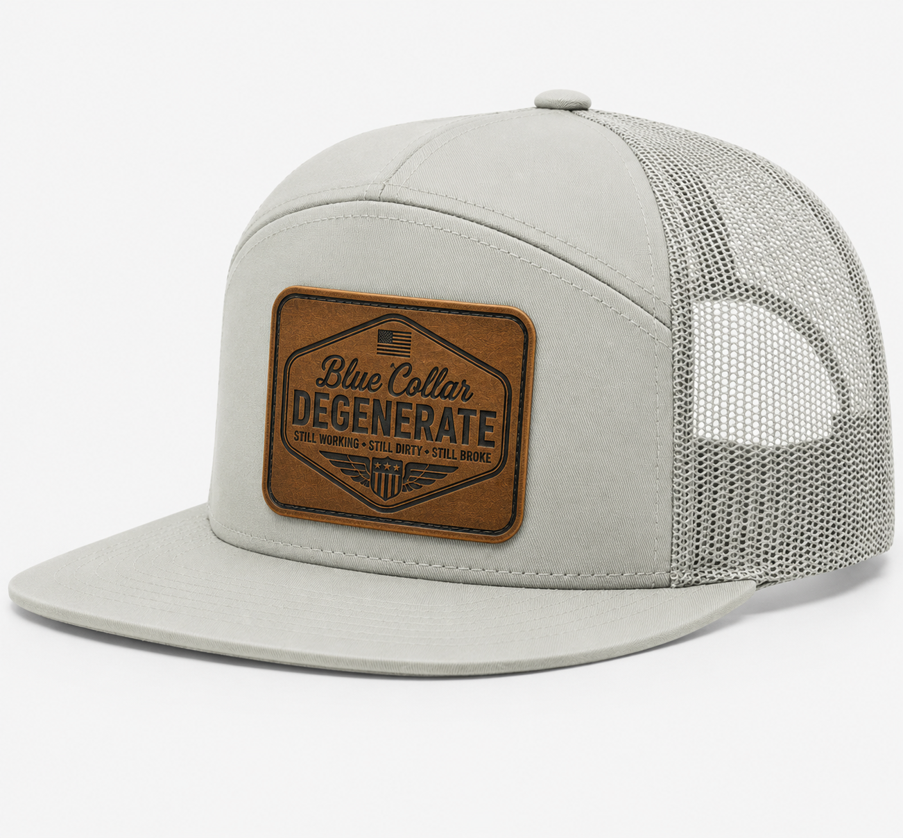 Blue Collar Degenerate Leather Patch Hat