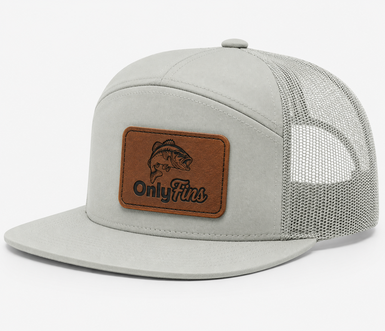 Only Fins Leather Patch Hat