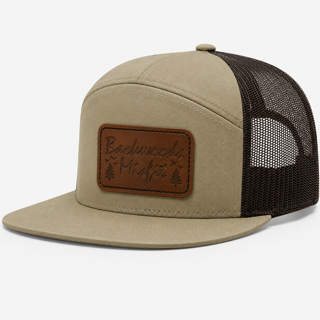 Backwoods Misfit Leather Patch Hat