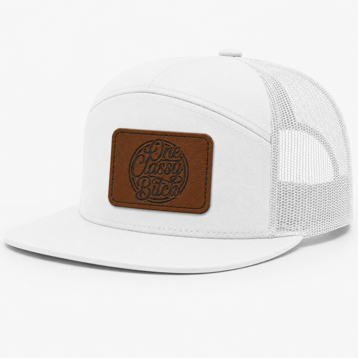 One Classy Bitch Leather Patch Hat