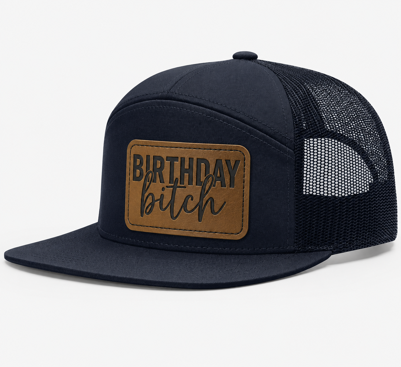 Birthday Bitch Leather Patch Hat