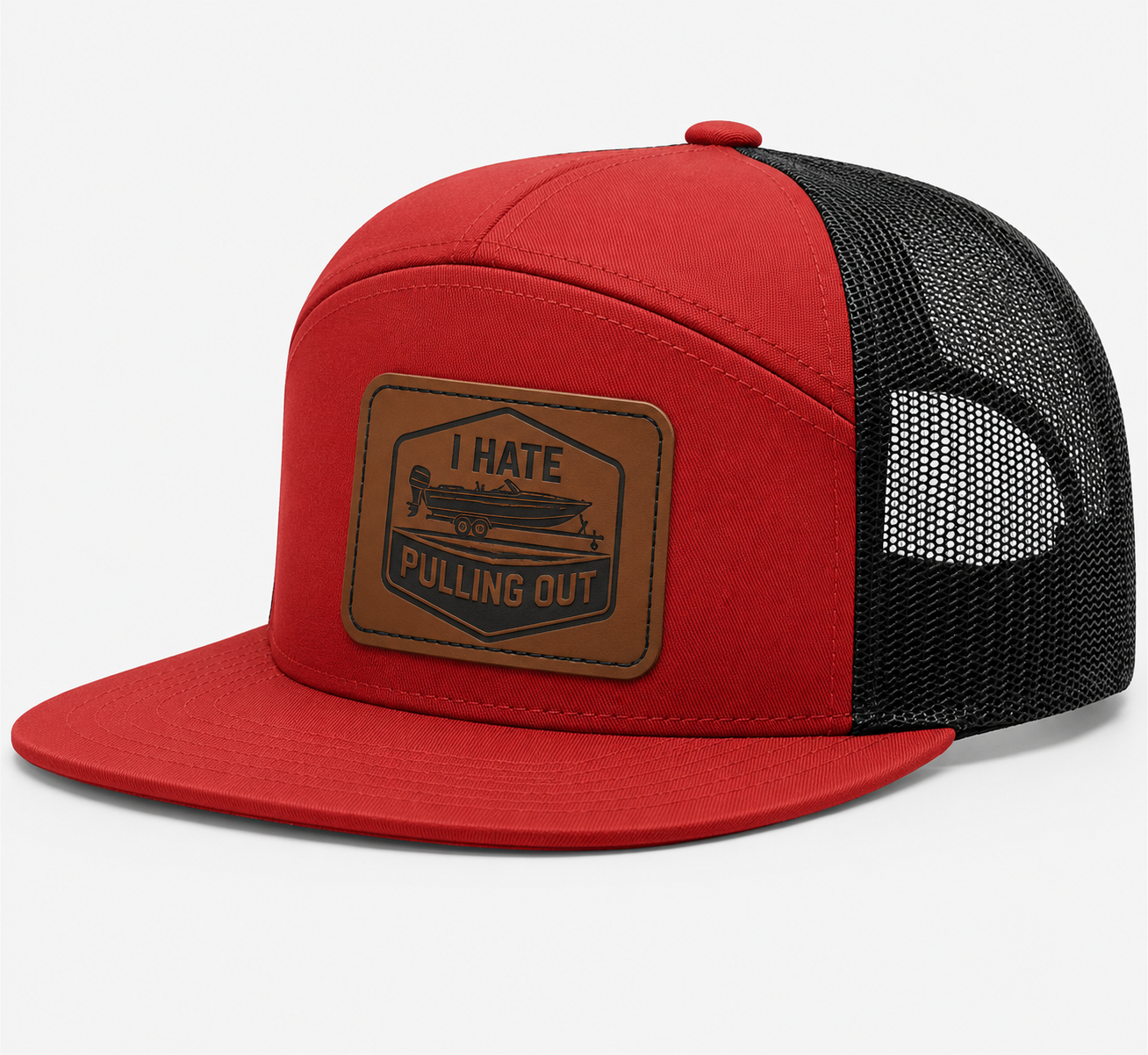 I Hate Pulling Out Leather Patch Hat