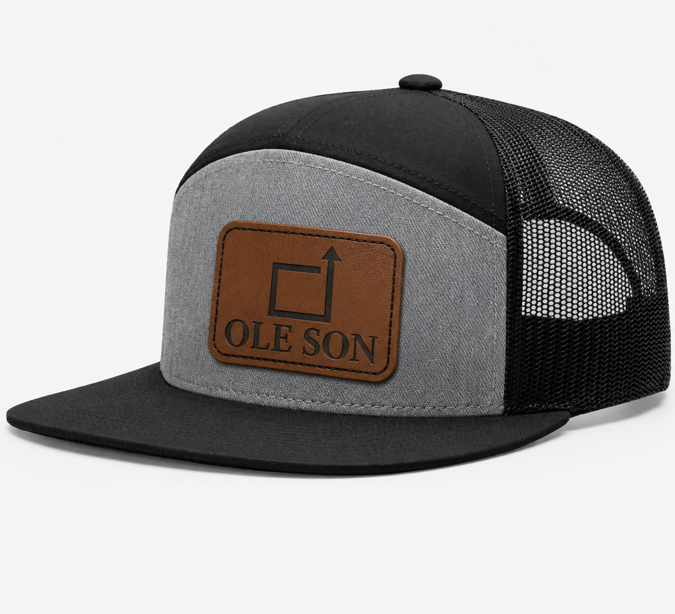 Square Up Ole Son Leather Patch Hat