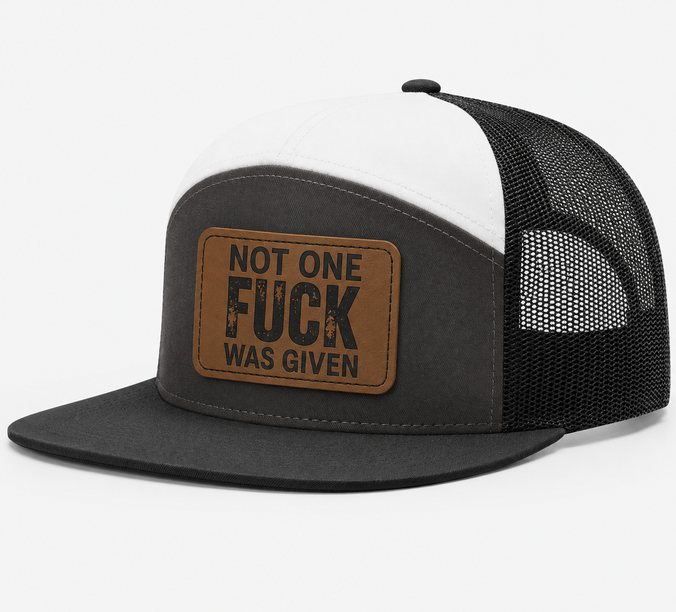 Not One Fuck Was Given Leather Patch Hat